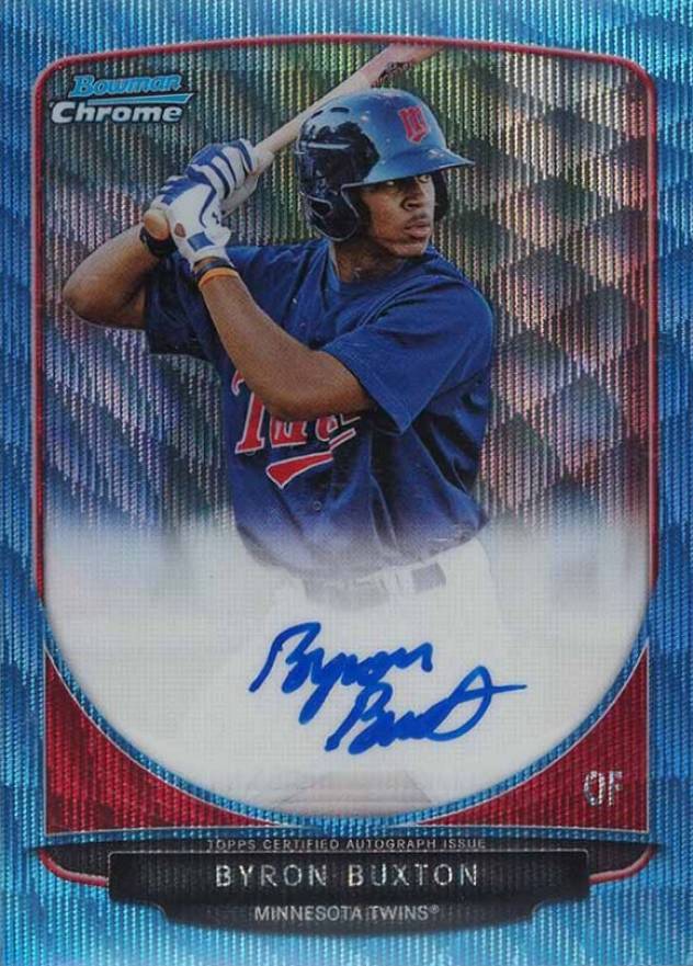 2013 Bowman Prospect Autograph Byron Buxton #BCPBB Baseball Card