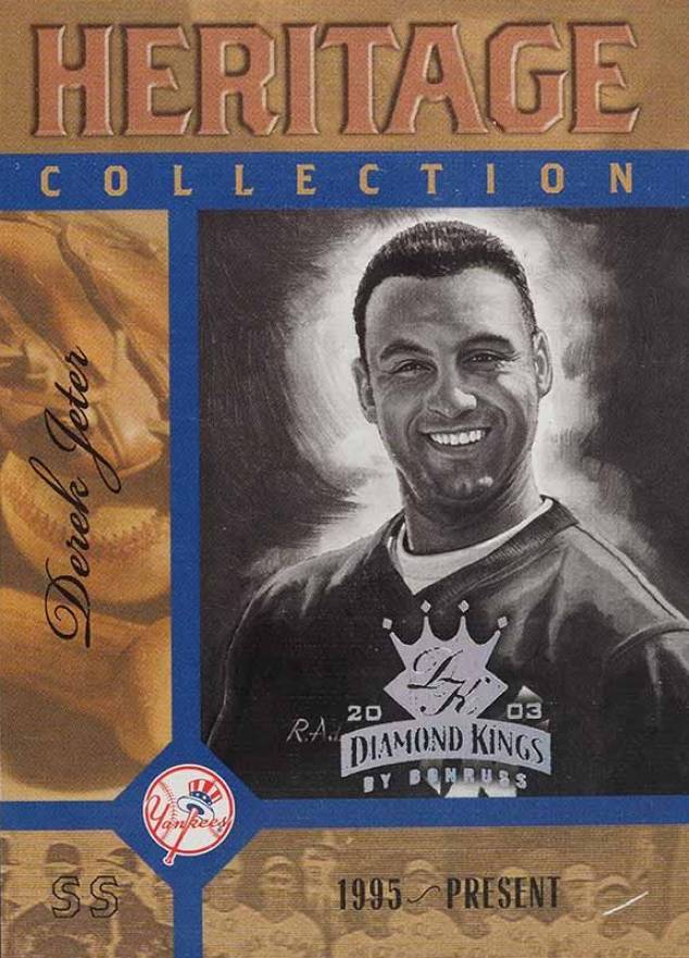 2003 Donruss Diamond Kings Heritage Collection Derek Jeter #HC17 Baseball Card