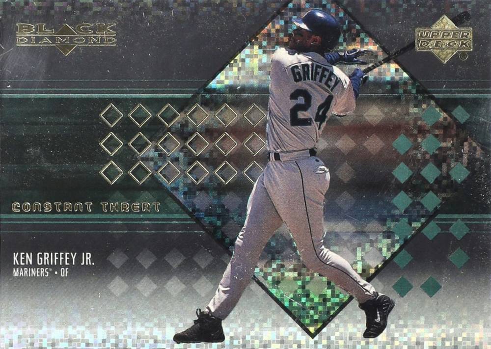 2000 Upper Deck Black Diamond Constant Threat Ken Griffey Jr. #T1 Baseball Card