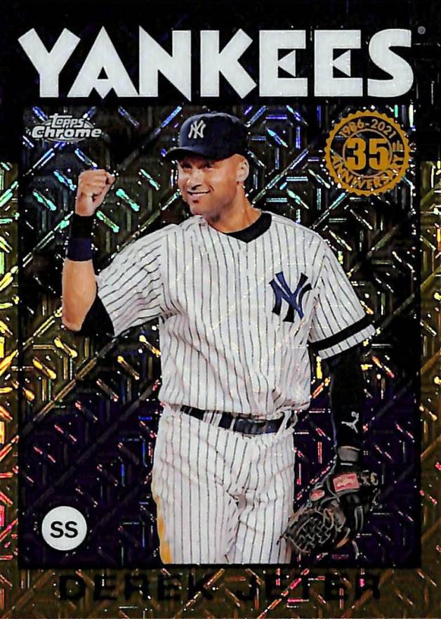 2021 Topps 1986 Topps Baseball 35th Anniversary Derek Jeter #34 Baseball Card