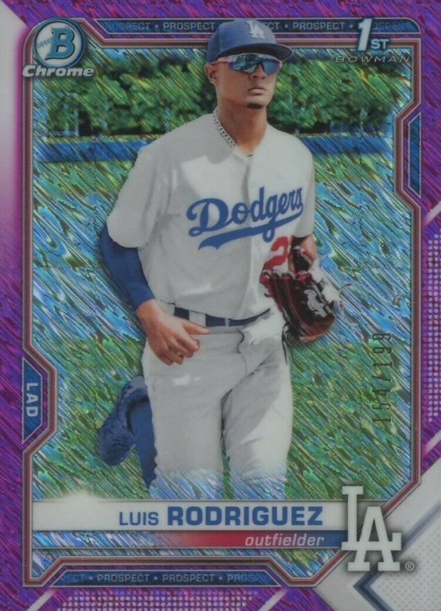 2021 Bowman Chrome Prospects Luis Rodriguez #BCP196 Baseball Card