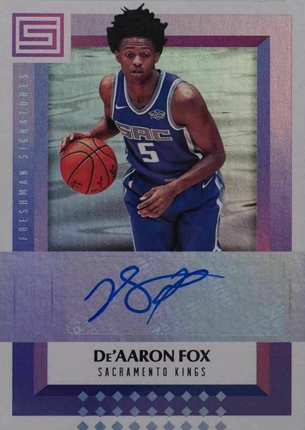 2017 Panini Status Freshman Signatures DE'Aaron Fox #DFG Basketball Card