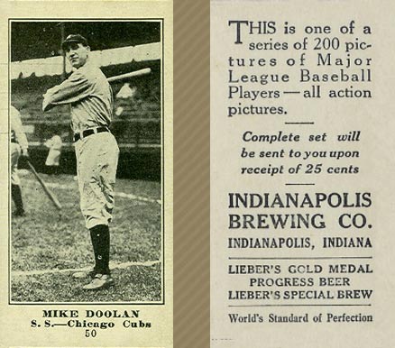 1916 Indianapolis Brewing Mike Doolan #50 Baseball Card