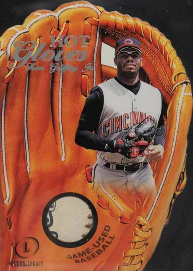 2001 Fleer Legacy Hot Gloves Ken Griffey Jr. #7 Baseball Card