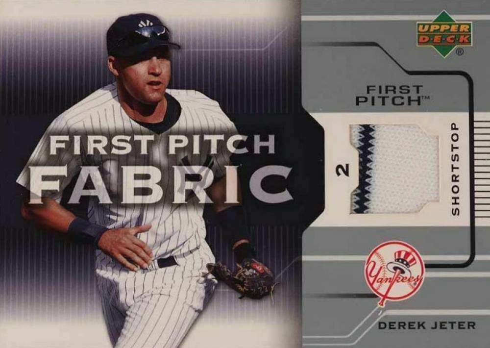 2005 Upper Deck First Pitch Fabric Derek Jeter #GU-DJ Baseball Card