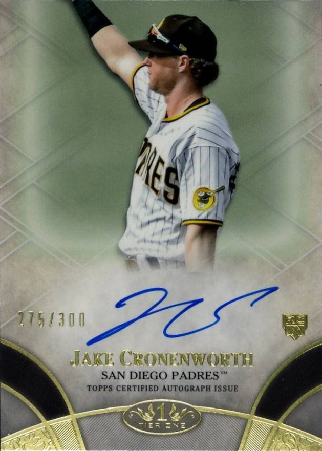 2021 Topps Tier One Break Out Autographs Jake Cronenworth #JCR Baseball Card