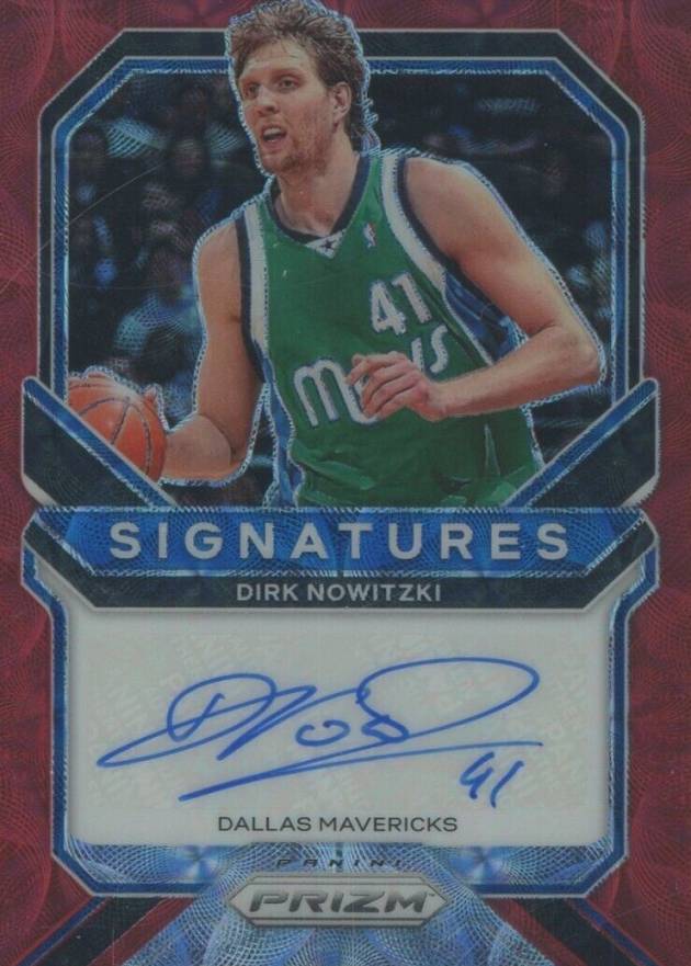 2020 Panini Prizm Signatures Dirk Nowitzki #DNW Basketball Card