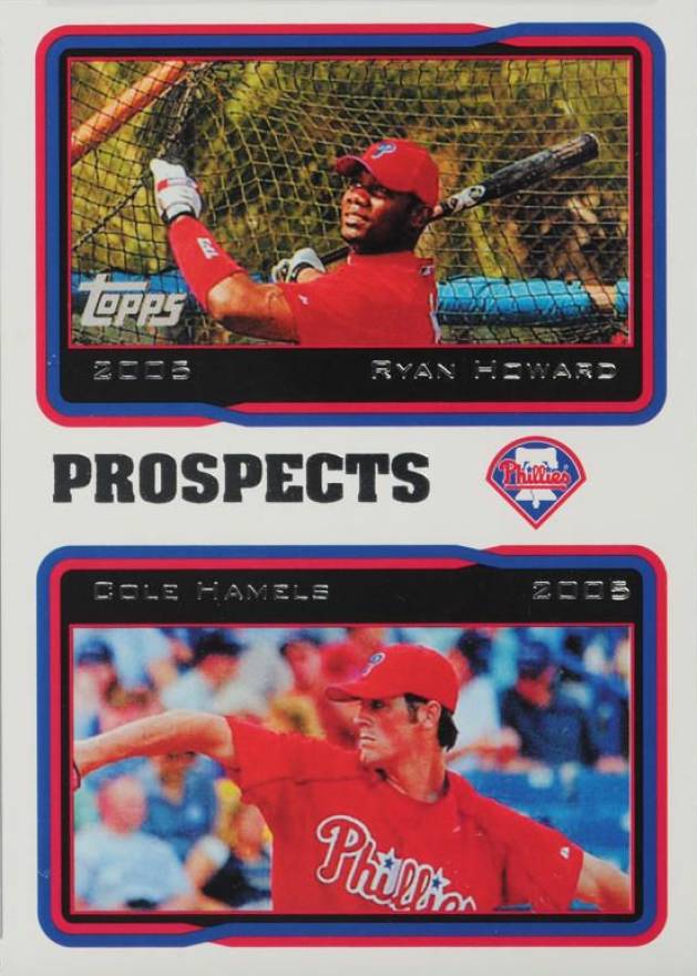 2010 Topps Cards Your Mom Threw Out Original Back Cole Hamels/Ryan Howard #689 Baseball Card