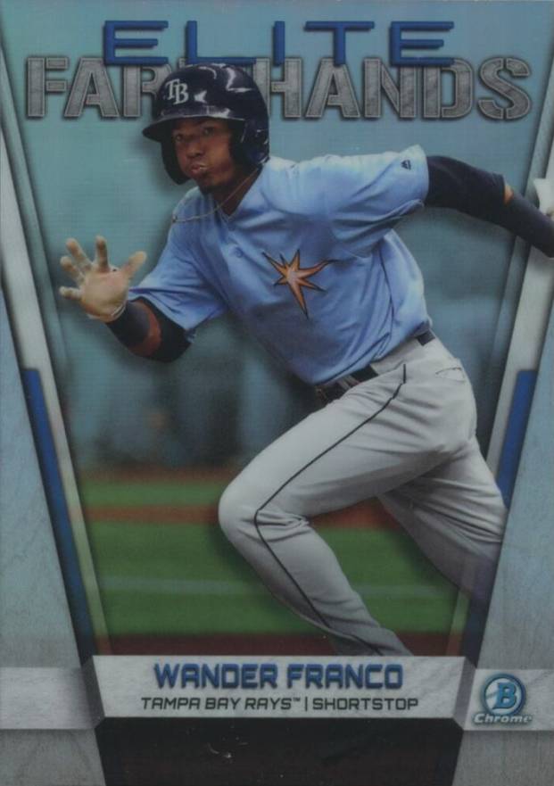 2019 Bowman Chrome Elite Farmhands Wander Franco #WF Baseball Card