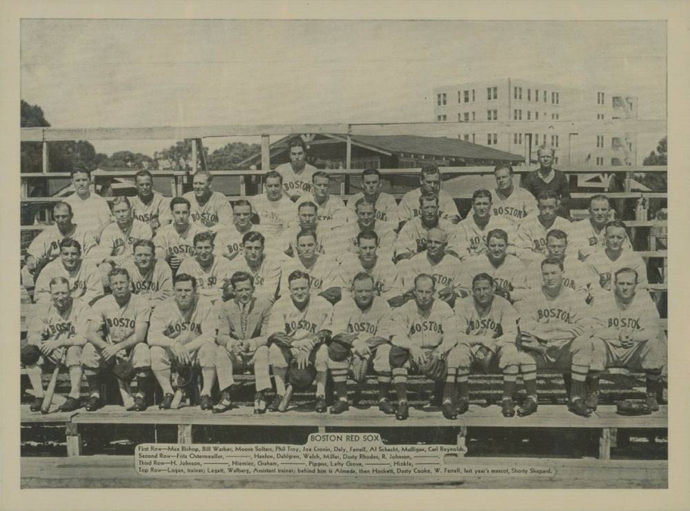 1936 Glossy Finish & Leather Boston Red Sox # Baseball Card