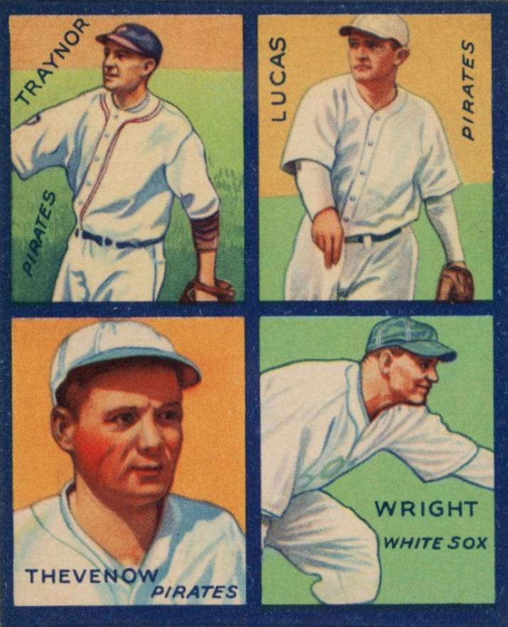 1935 Goudey 4-in-1 Lucas/Thevenow/Traynor/Wright # Baseball Card