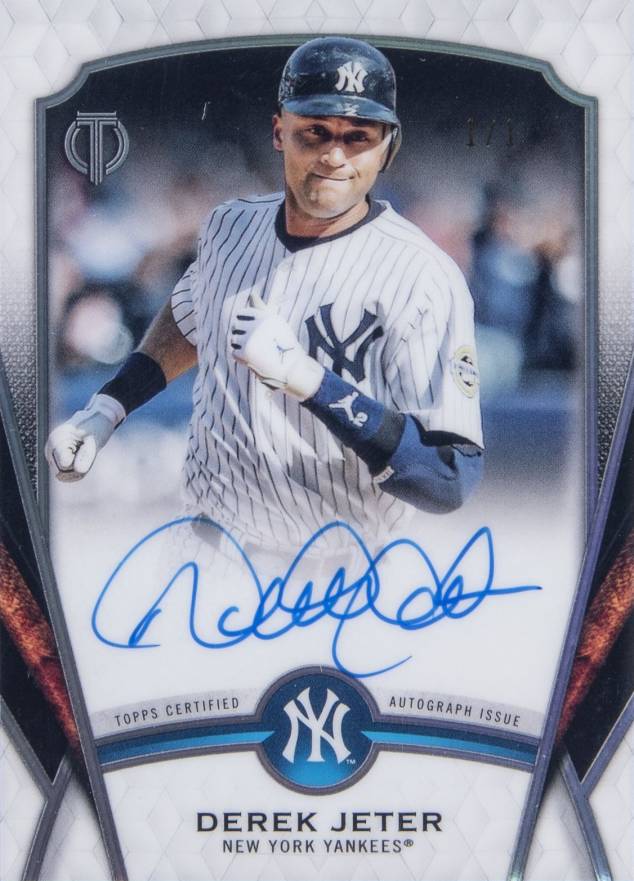 2021 Topps Tribute Tribute Career Achievement Award Autographs Derek Jeter #DJ13 Baseball Card