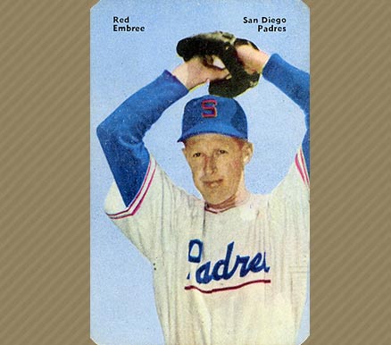 1952 Mother's Cookies Red Embree #22 Baseball Card