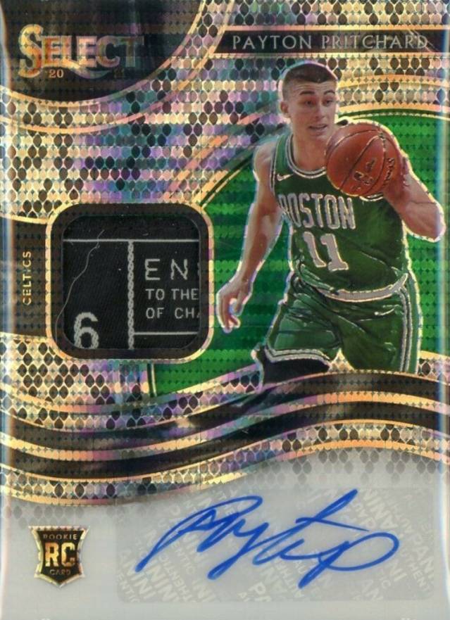 2020 Panini Select Rookie Jersey Autographs Payton Pritchard #PAY Basketball Card