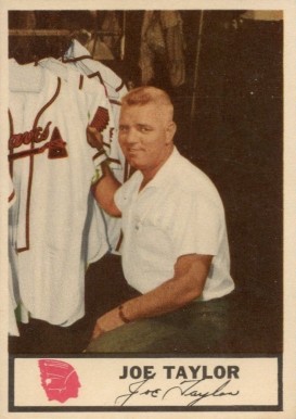 1955 Johnston Cookies Braves Joe Taylor # Baseball Card