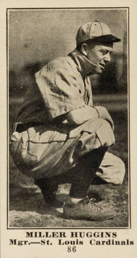 1916 Sporting News Miller Huggins #86 Baseball Card