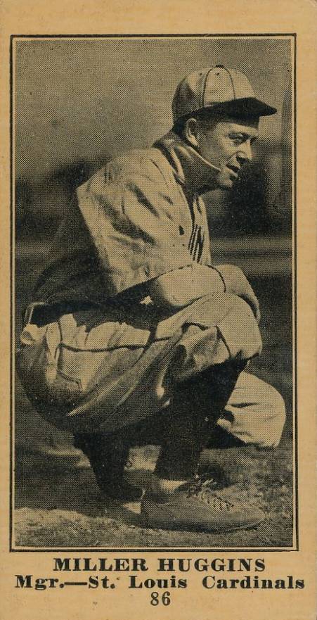 1916 Sporting News Miller Huggins #86 Baseball Card