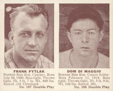 1941 Double Play Pytlak/DiMaggio #107/108 Baseball Card