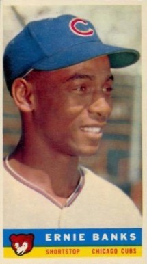 1959 Bazooka Hand Cut Ernie Banks # Baseball Card