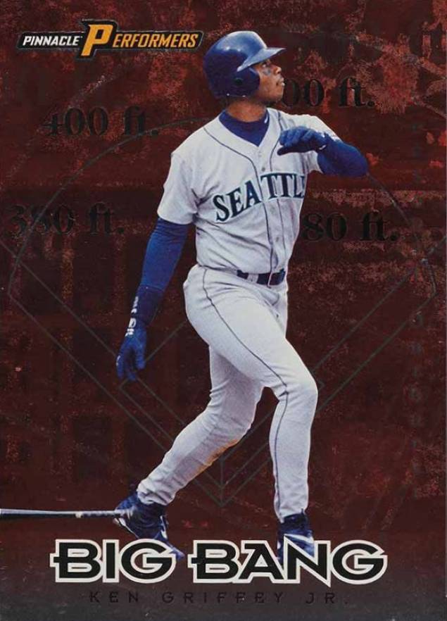 1998 Pinnacle Performers Big Bang Season Outburst Ken Griffey Jr. #1 Baseball Card