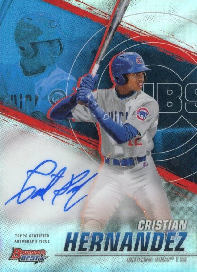 2021 Bowman's Best of 2021 Autographs Cristian Hernandez #B21CH Baseball Card