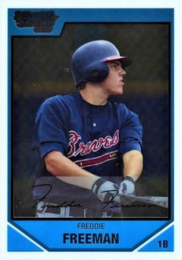 2007 Bowman Chrome Draft Picks & Prospects Freddie Freeman #BDPP12 Baseball Card