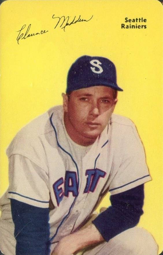 1953 Mother's Cookies Clarence Maddern #34 Baseball Card