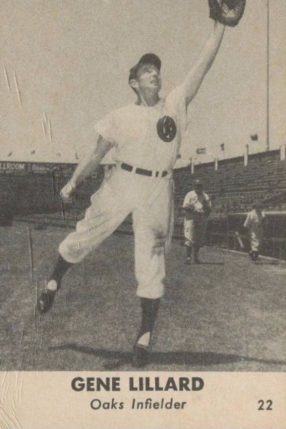 1947 Remar Bread Oakland Oaks Gene Lillard #22 Baseball Card