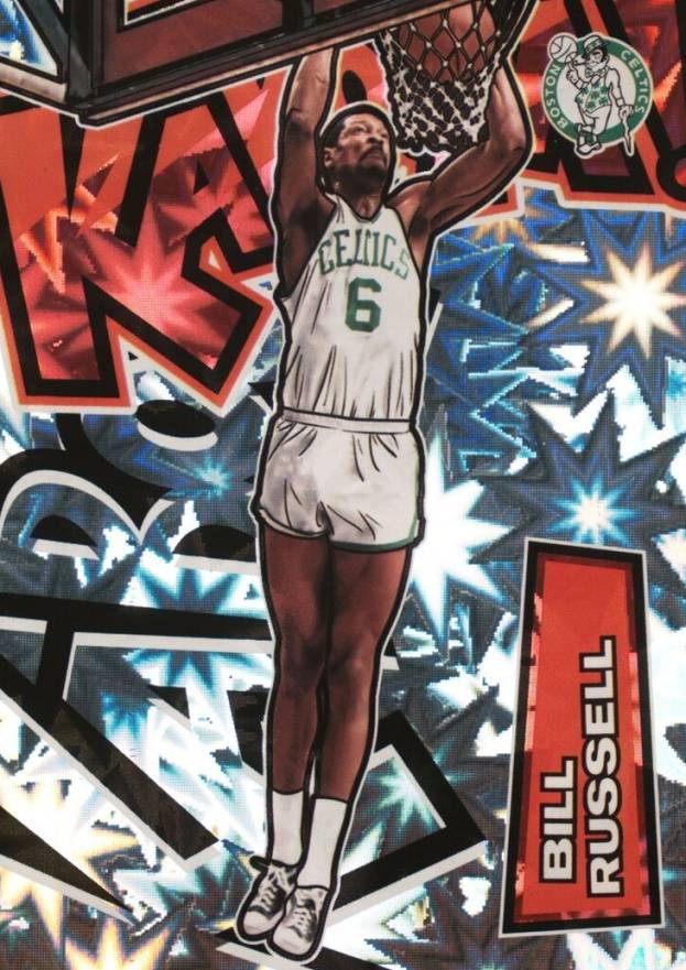 2021 Panini Crown Royale Kaboom! Bill Russell #16 Basketball Card