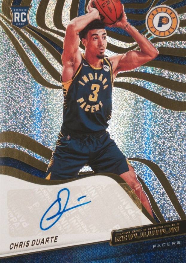 2021 Panini Revolution Rookie Autographs Chris Duarte #RA-CDT Basketball Card