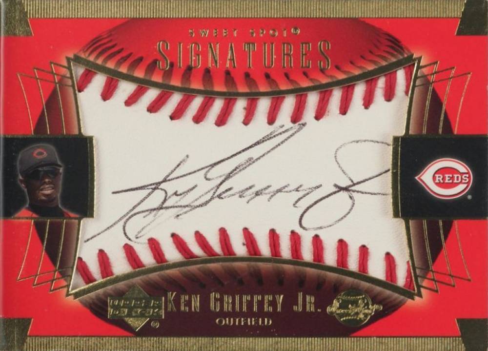 2003 Upper Deck Sweet Spot Signatures Ken Griffey Jr. #KGJ-AU Baseball Card