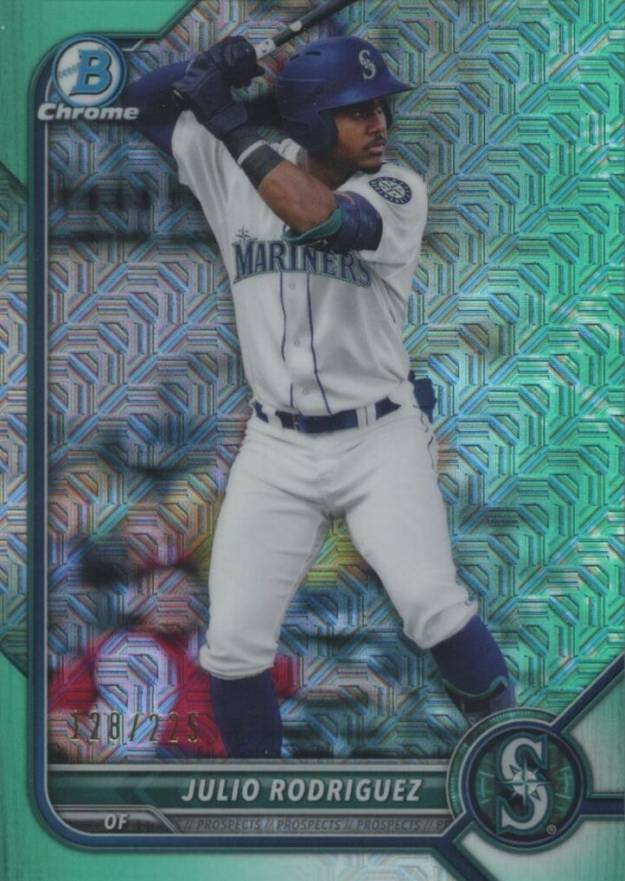 2022 Bowman Mega Box Chrome Julio Rodriguez #45 Baseball Card