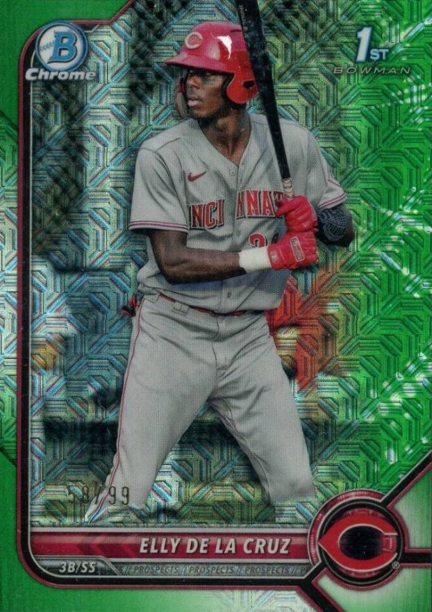 2022 Bowman Mega Box Chrome Elly de La Cruz #50 Baseball Card