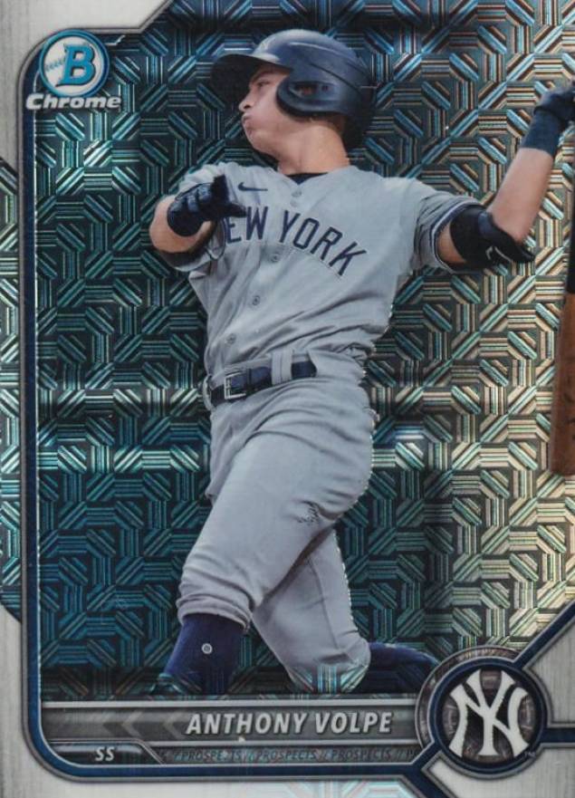 2022 Bowman Mega Box Chrome Anthony Volpe #182 Baseball Card