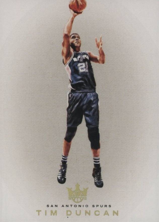 2021 Panini Court Kings Blank Slate Tim Duncan #28 Basketball Card