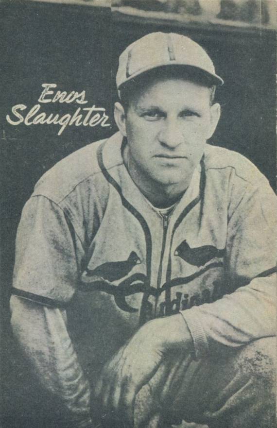 1947 Bond Bread Exhibit Enos Slaughter # Baseball Card