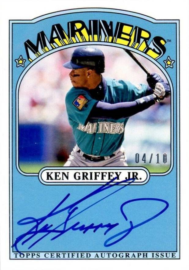 2013 Topps 1972 Topps Minis Autograph Ken Griffey Jr. #TMAKG Baseball Card