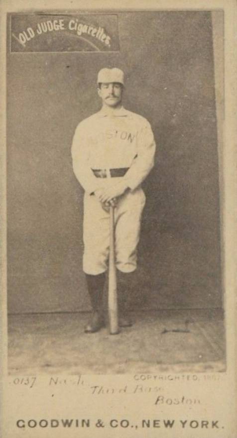 1887 Old Judge Nash, Third Base, Boston #340-4b Baseball Card