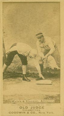 1887 Old Judge Welsh & Gleason, Athletics #485-7a Baseball Card