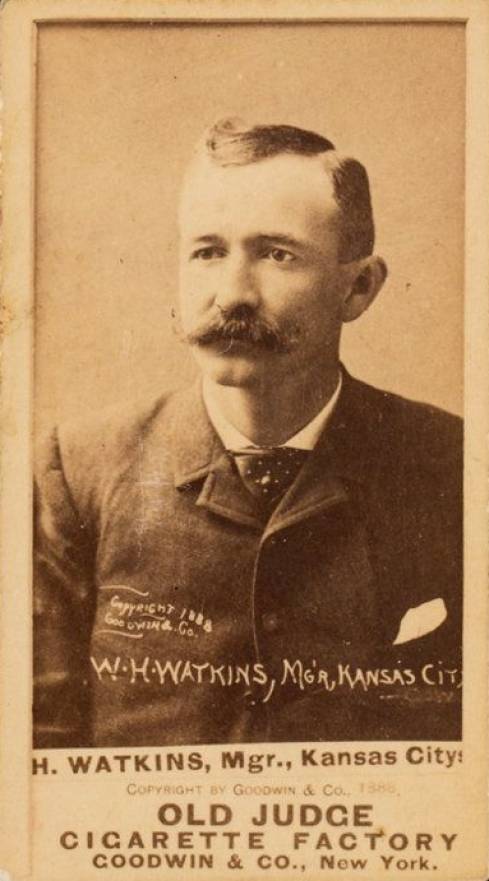 1887 Old Judge H. Watkins, Mgr., Kansas Citys #480-1b Baseball Card