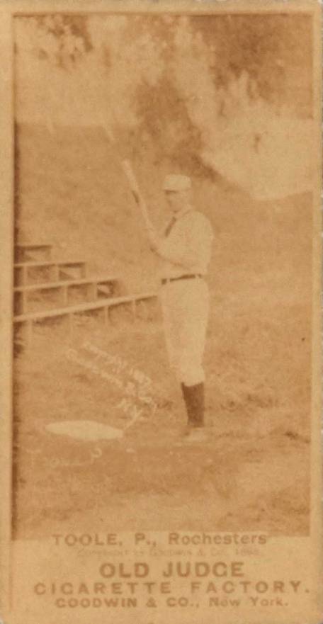 1887 Old Judge Toole, P., Rochesters #460-4b Baseball Card