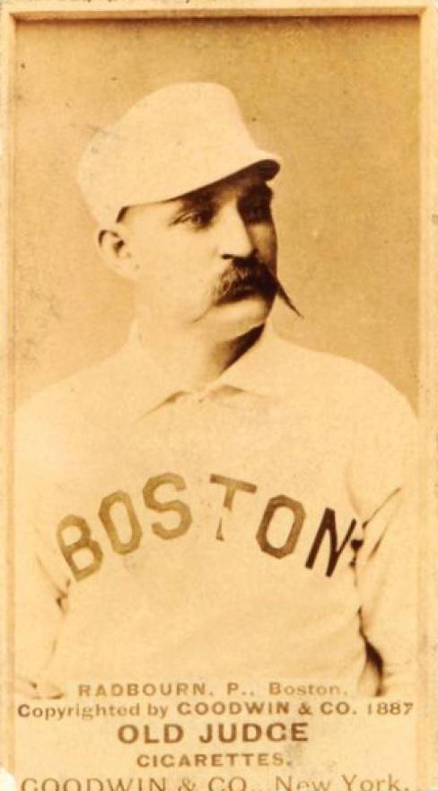 1887 Old Judge Radbourn, P., Boston. #377-6a Baseball Card