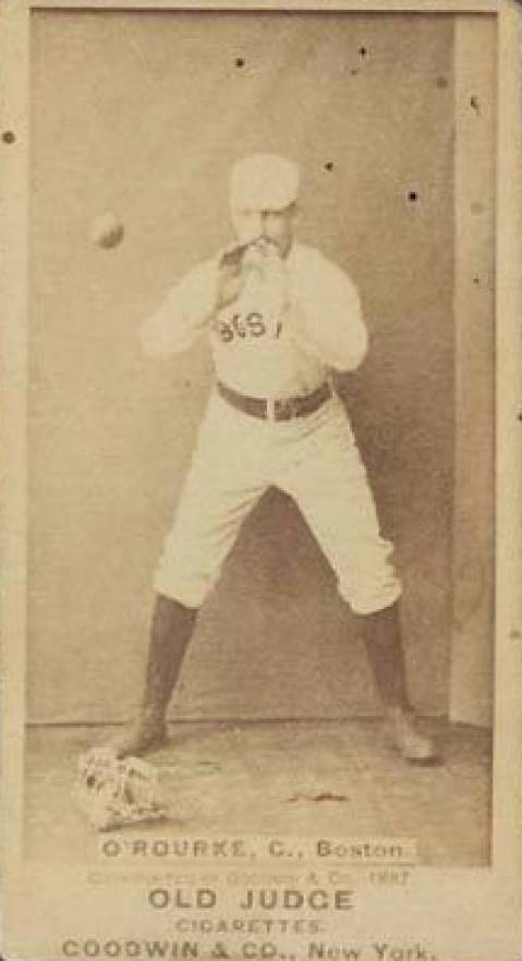 1887 Old Judge O'Rourke, C., Boston. #359-6b Baseball Card