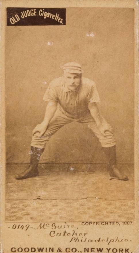 1887 Old Judge McGuire, Catcher, Philadelphia #312-1a Baseball Card