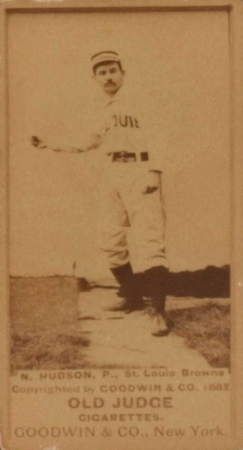 1887 Old Judge Hudson, P., St. Louis Browns #239-5a Baseball Card