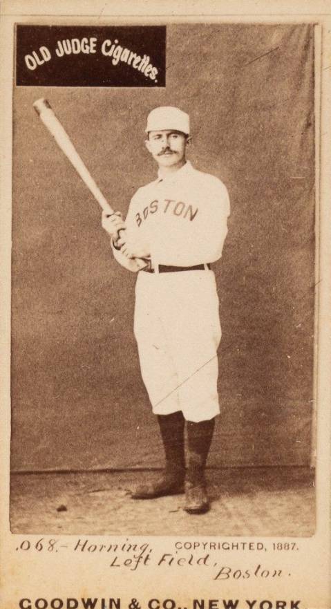 1887 Old Judge Hornung, Left Field, Boston #235-5a Baseball Card