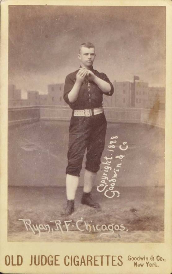 1888 Old Judge Cabinets Ryan. R.F. Chicagos #396-2a Baseball Card