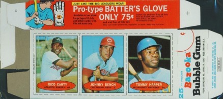 1971 Bazooka No Number Carty/Bench/Harper #3 Baseball Card