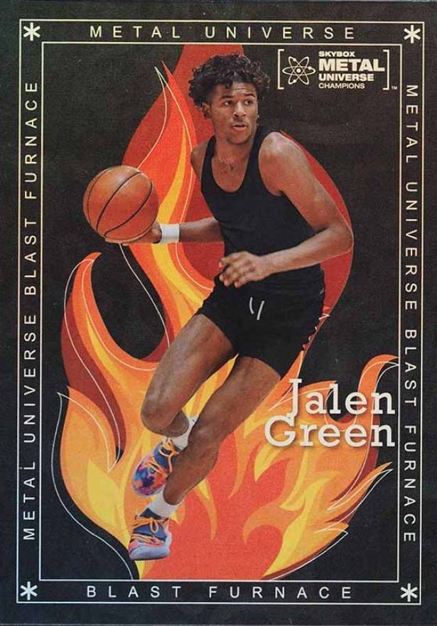 2021 Skybox Metal Universe Champions Blast Furnace Jalen Green #BF2 Basketball Card