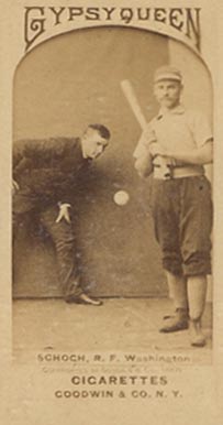 1887 Gypsy Queens Schoch/Gaffney # Baseball Card